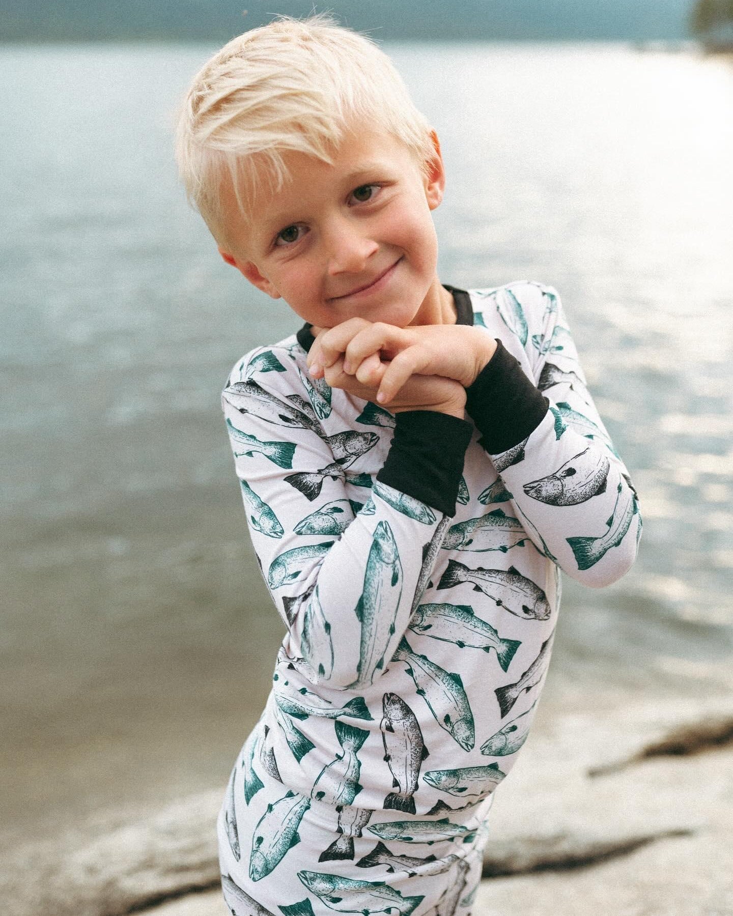 Wild Alaskan Salmon LONG Sleeve 2-Piece PJ – Lena James Company