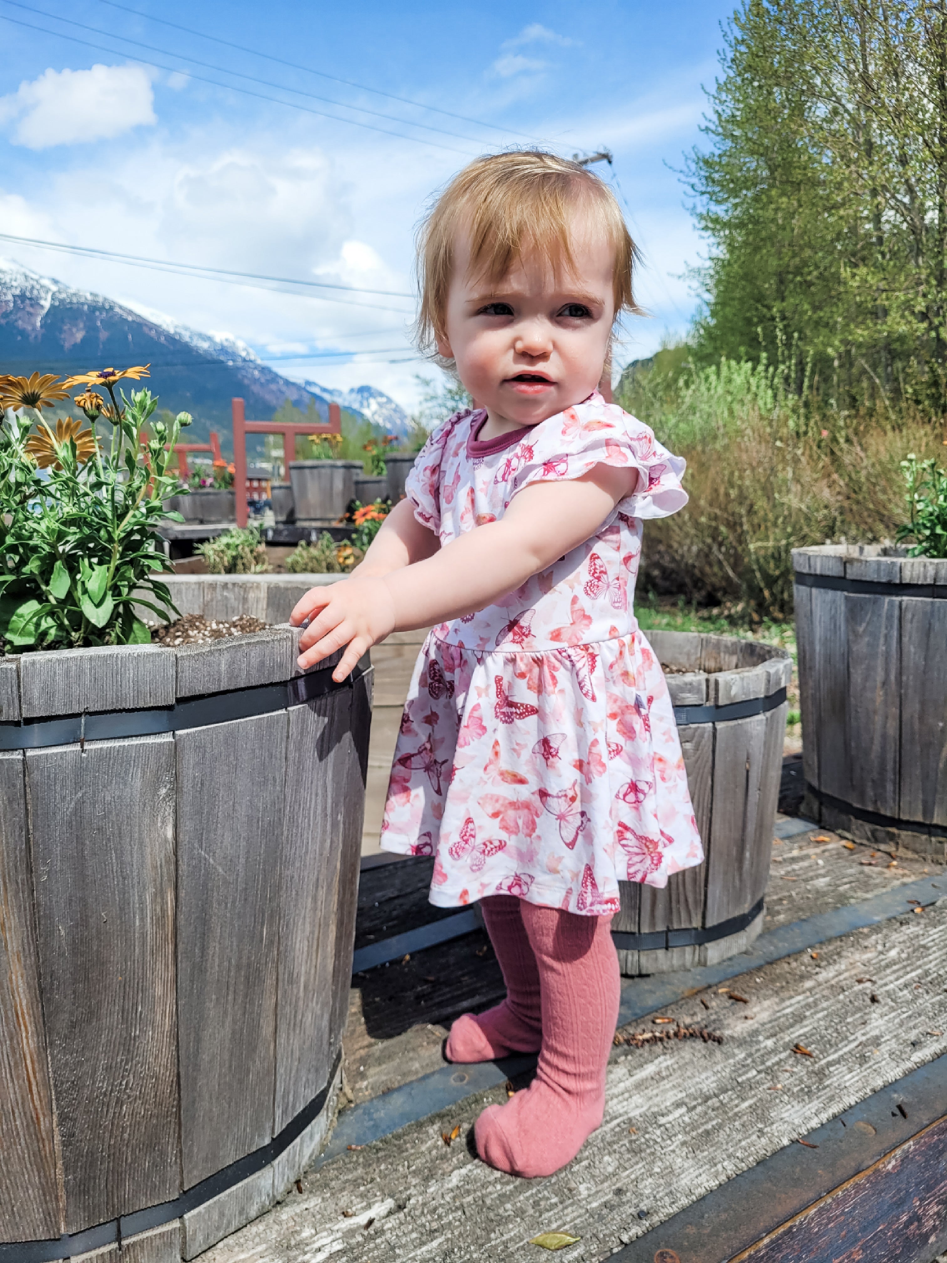 Mauve Mariposa | Lena Bodysuit Dress