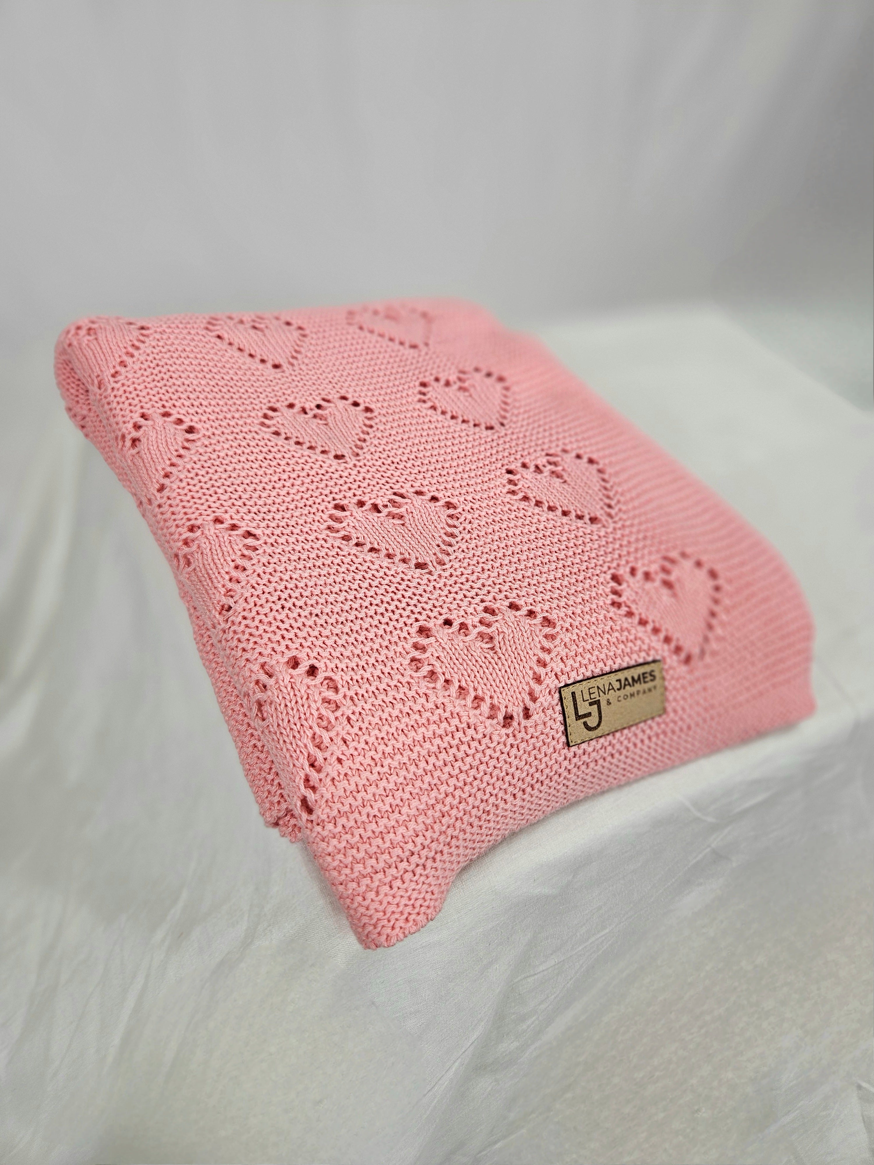 Heart Knit Blanket