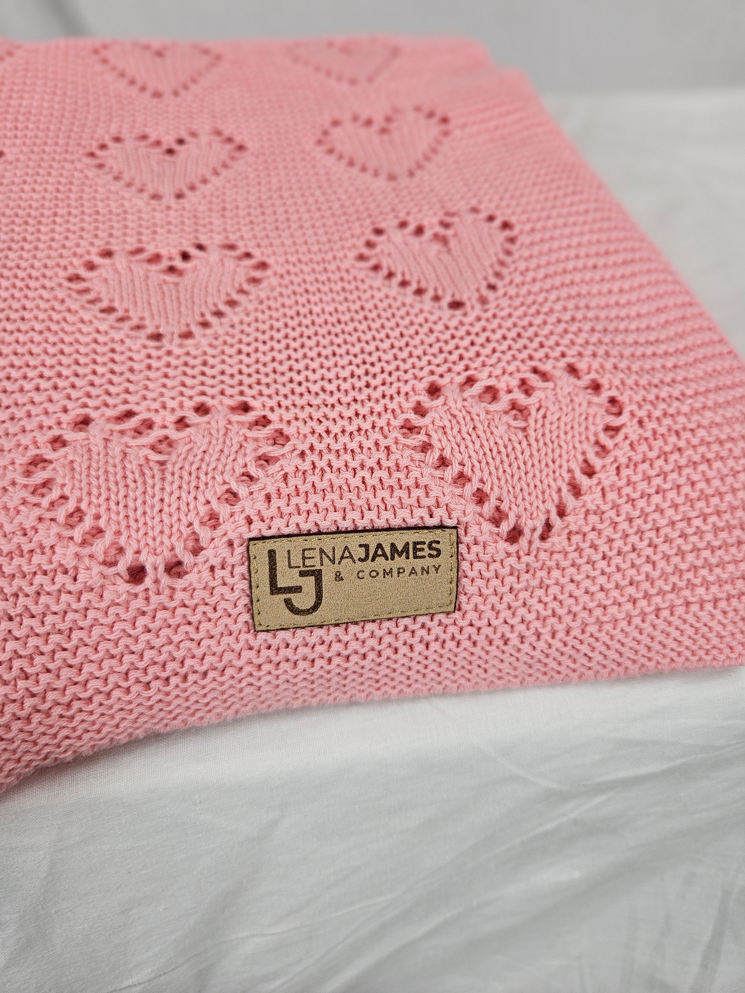 Heart Knit Blanket