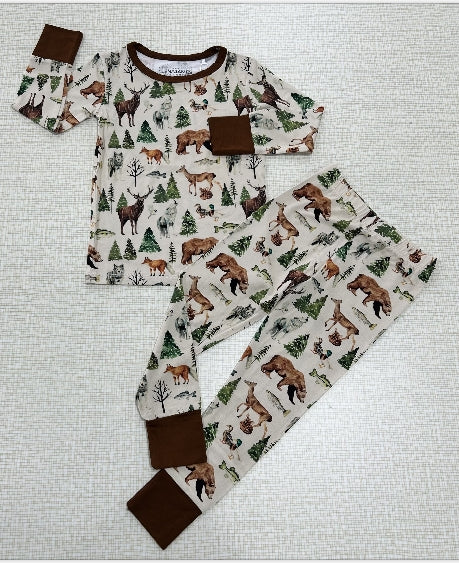 PRE-SALE SHIP SEPT 30 | Tundra Friends | 2-Piece Long-Sleeve PJ Set