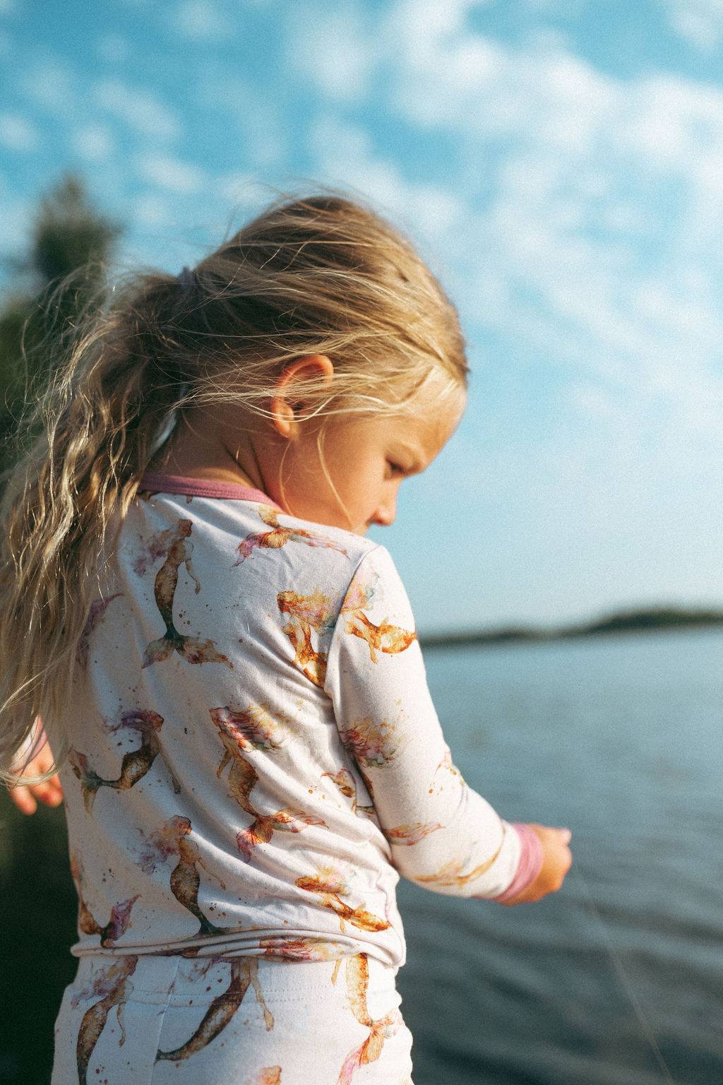 Watercolor Mermaids | 2-Piece Long-Sleeve PJ Set