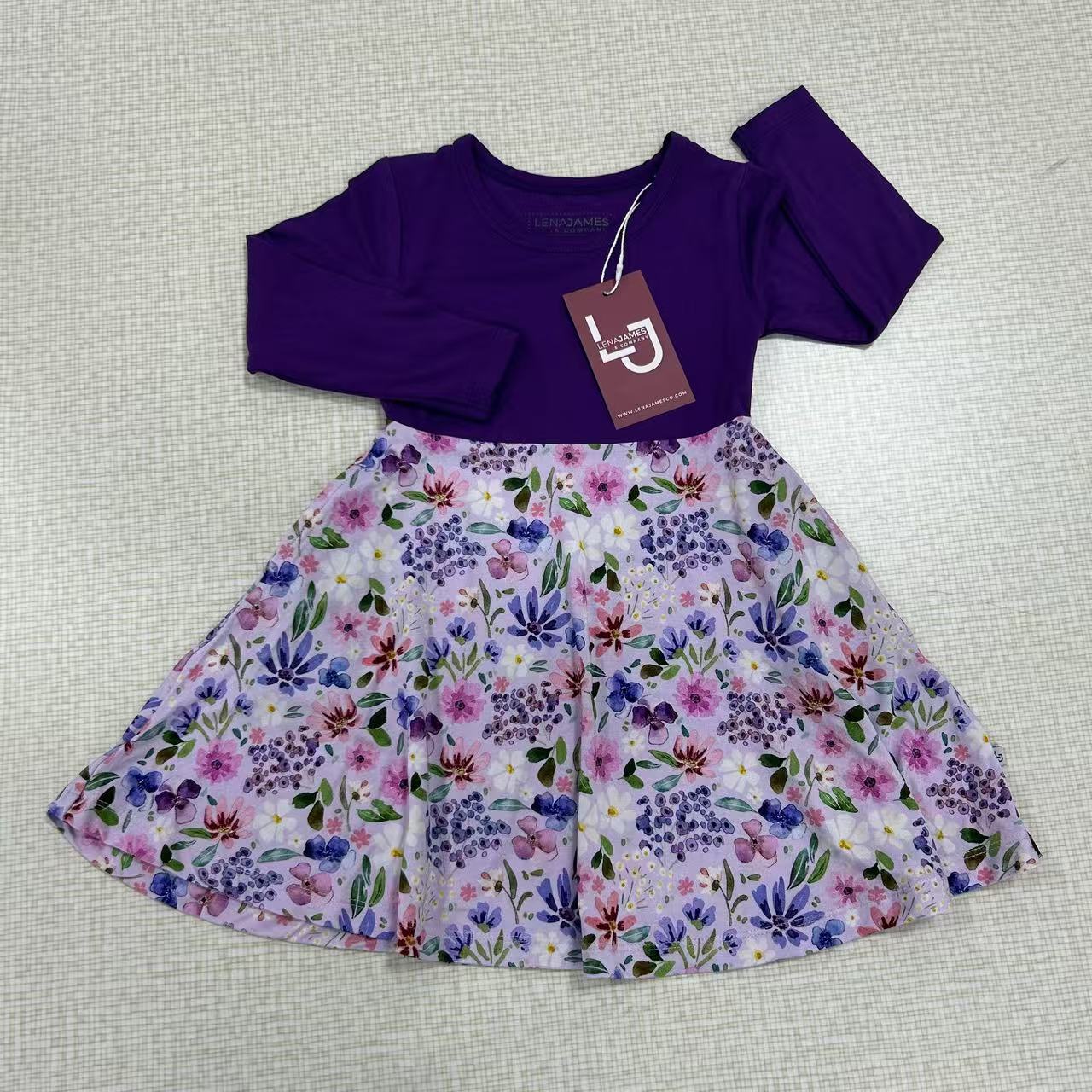 Whimsical Wildflowers | LS Twirl Dress