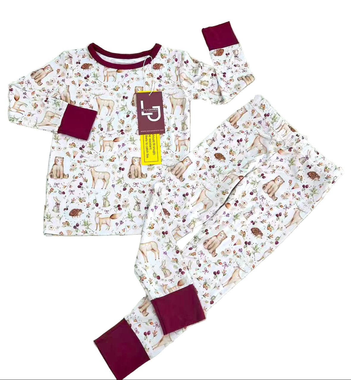Berries & Bears | 2-Piece Long-Sleeve PJ Set