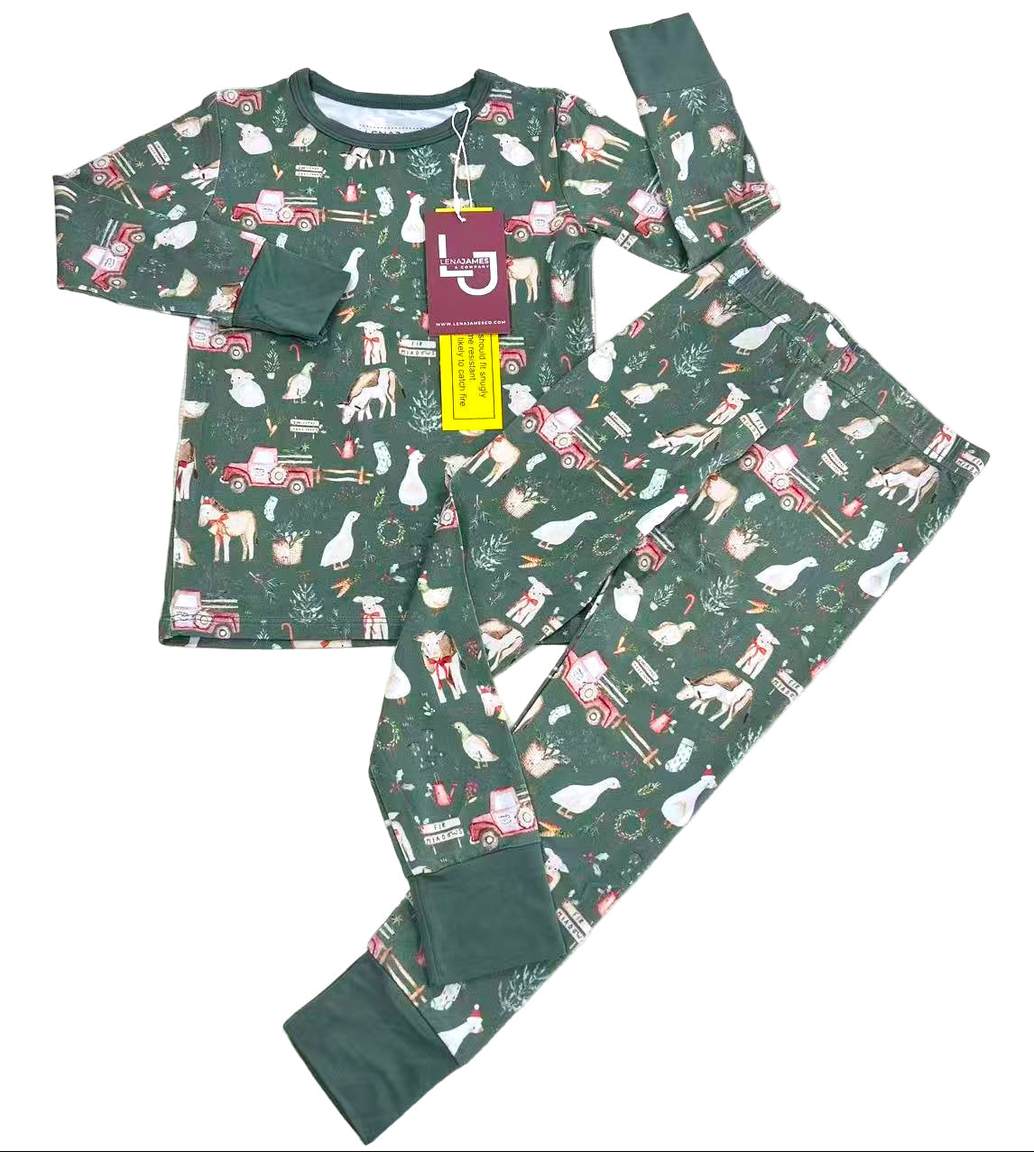 Christmas on the Farm | 2-Piece Long-Sleeve PJ Set