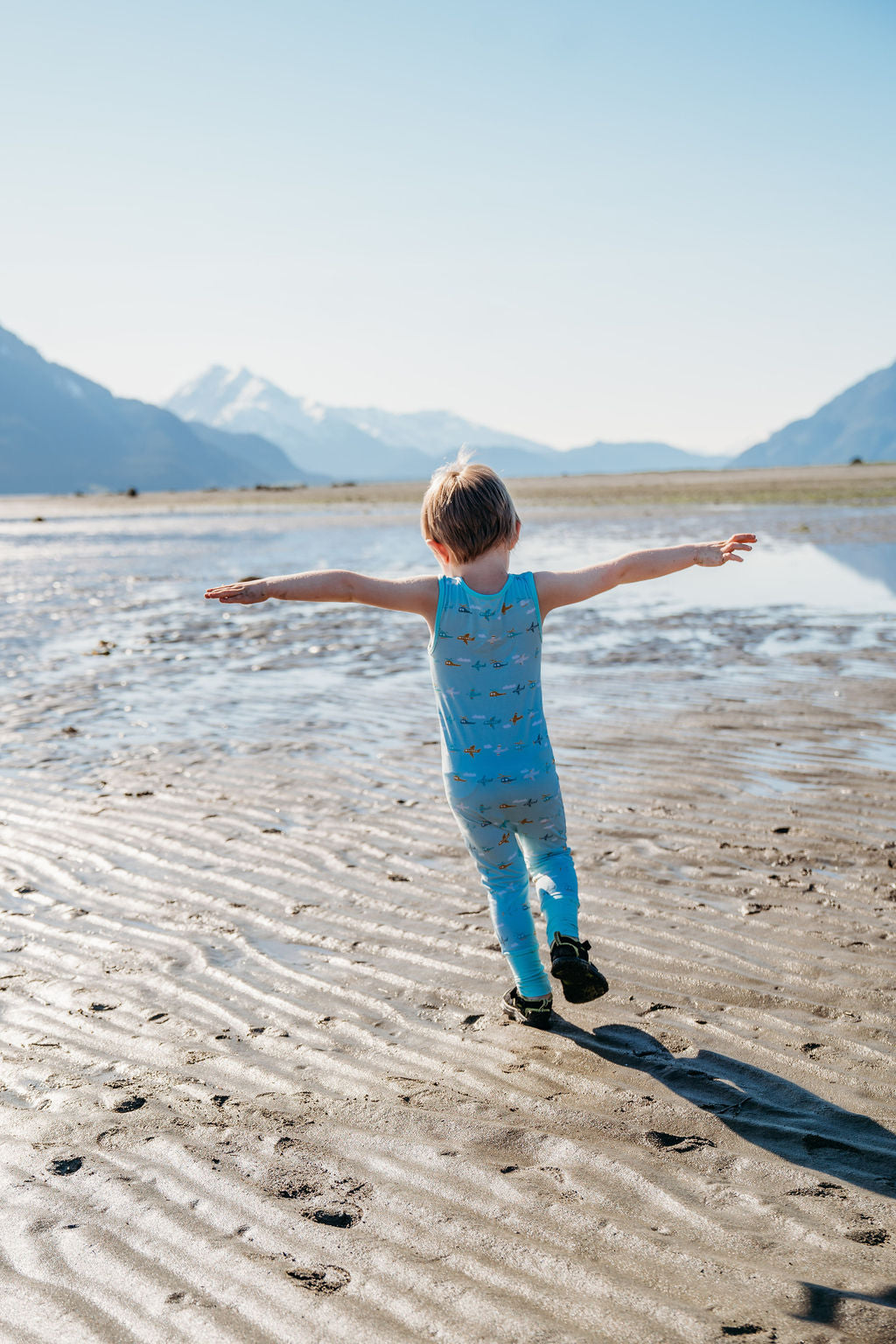 Porter's Planes | Sleeveless Grow-with-Me Romper | FINAL SALE