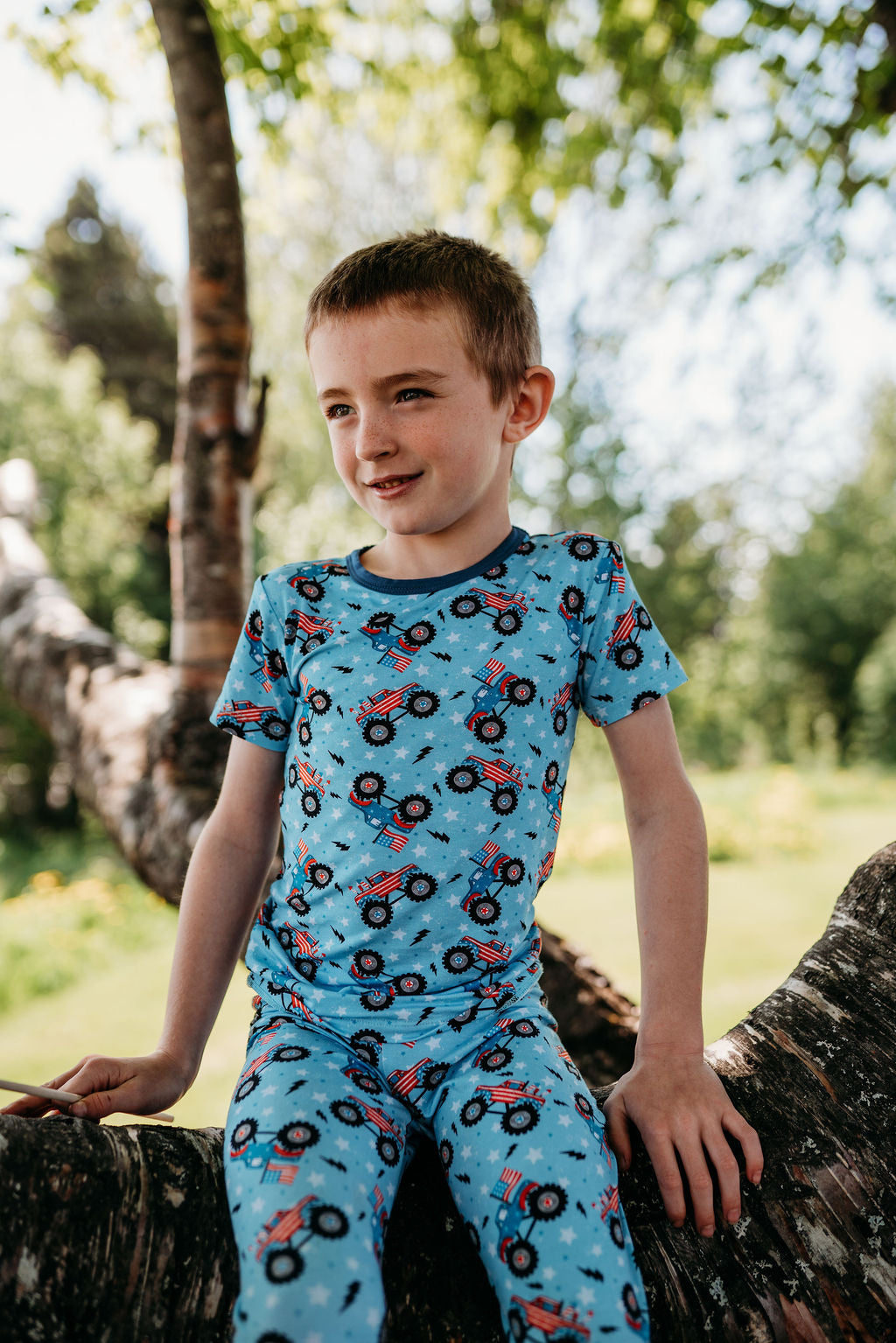 Monster Trucks | 2-Piece Short-Sleeve PJ Set