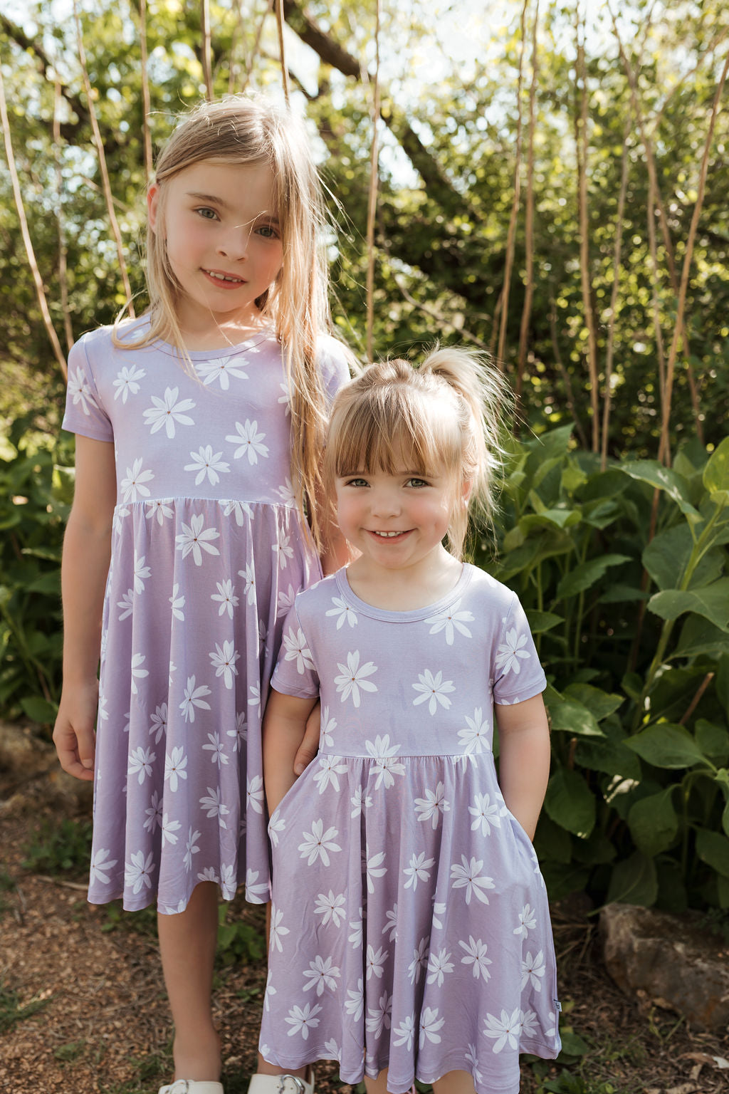 Purple Daisy | T-Shirt Twirl Dress