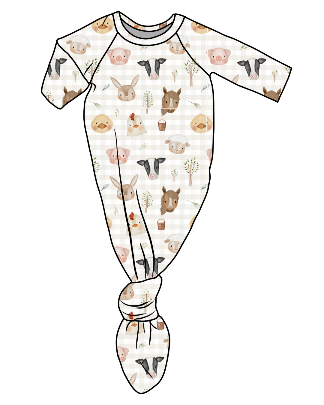 Farm Friends | Knotted Gown