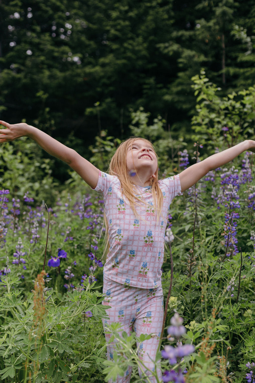 Bluebonnet Bows | 2-Piece Short-Sleeve PJ Set