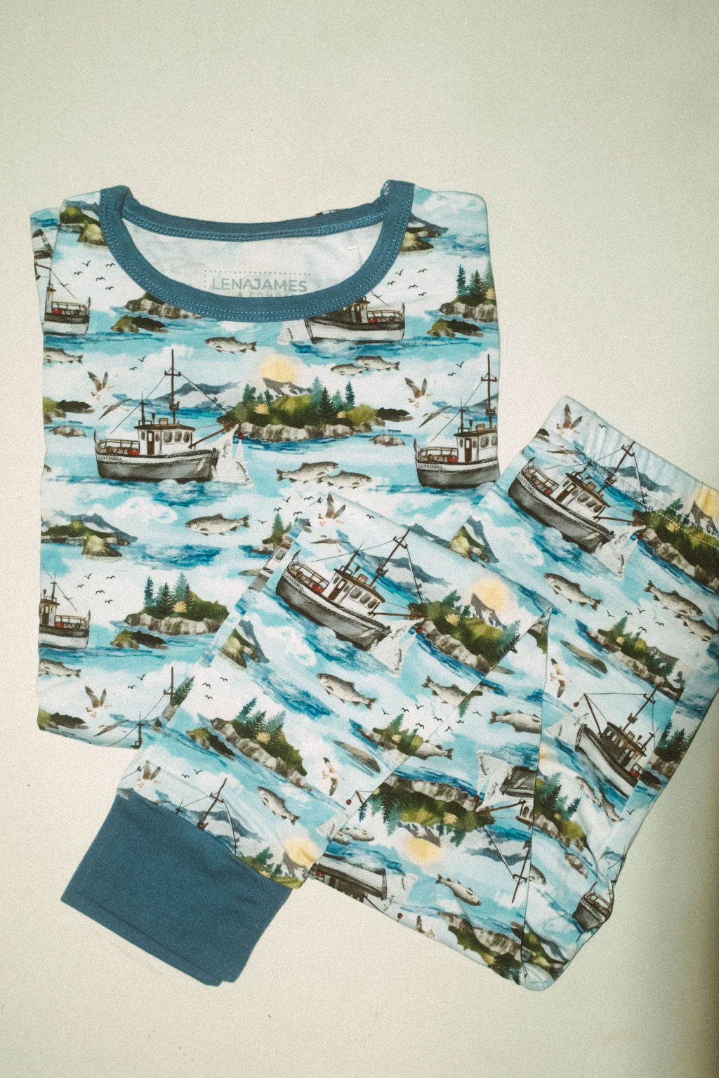 Commercial Fishing Boats | 2-Piece Long-Sleeve PJ Set