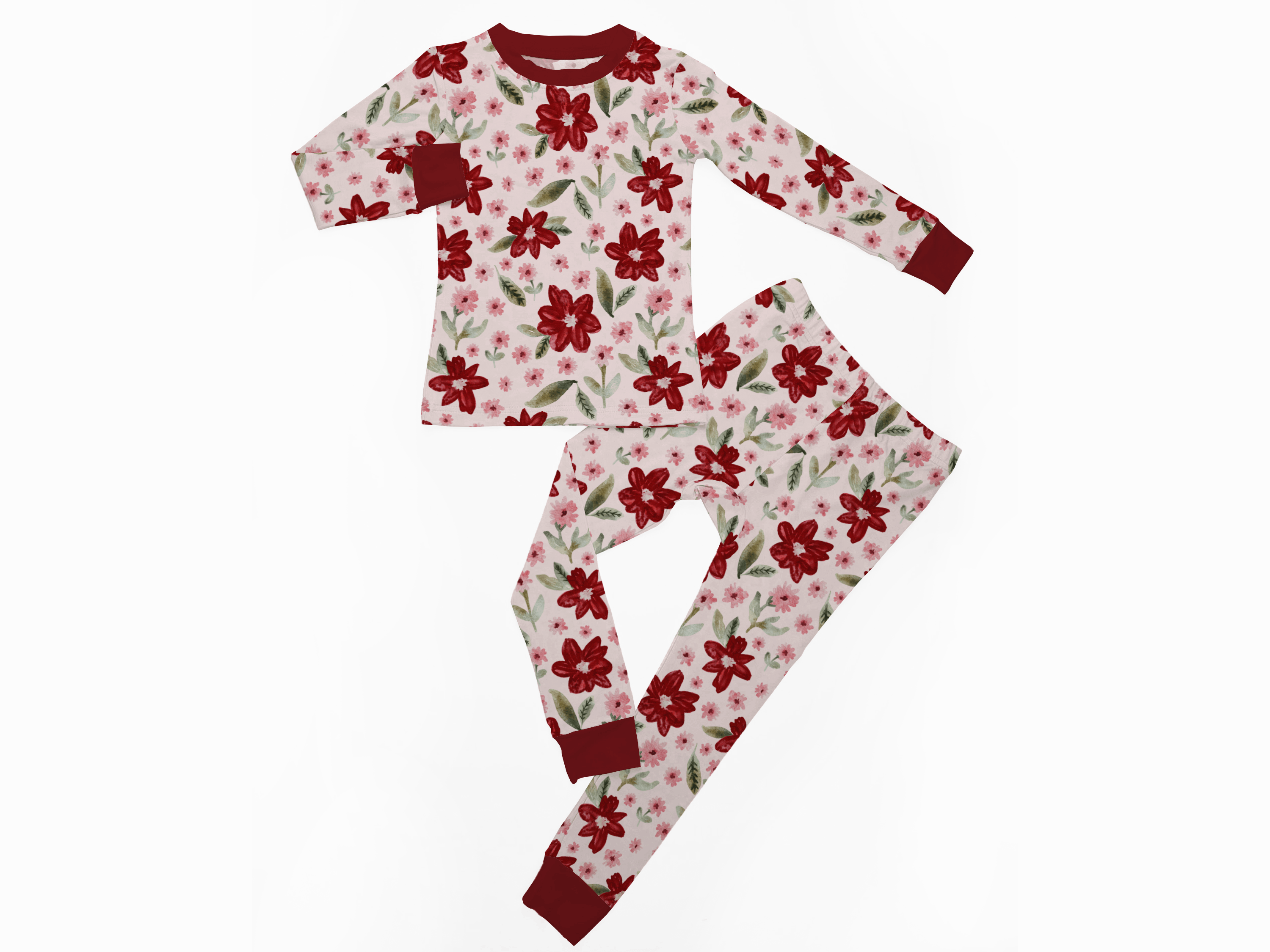 Poinsettia | 2-Piece Long-Sleeve PJ Set