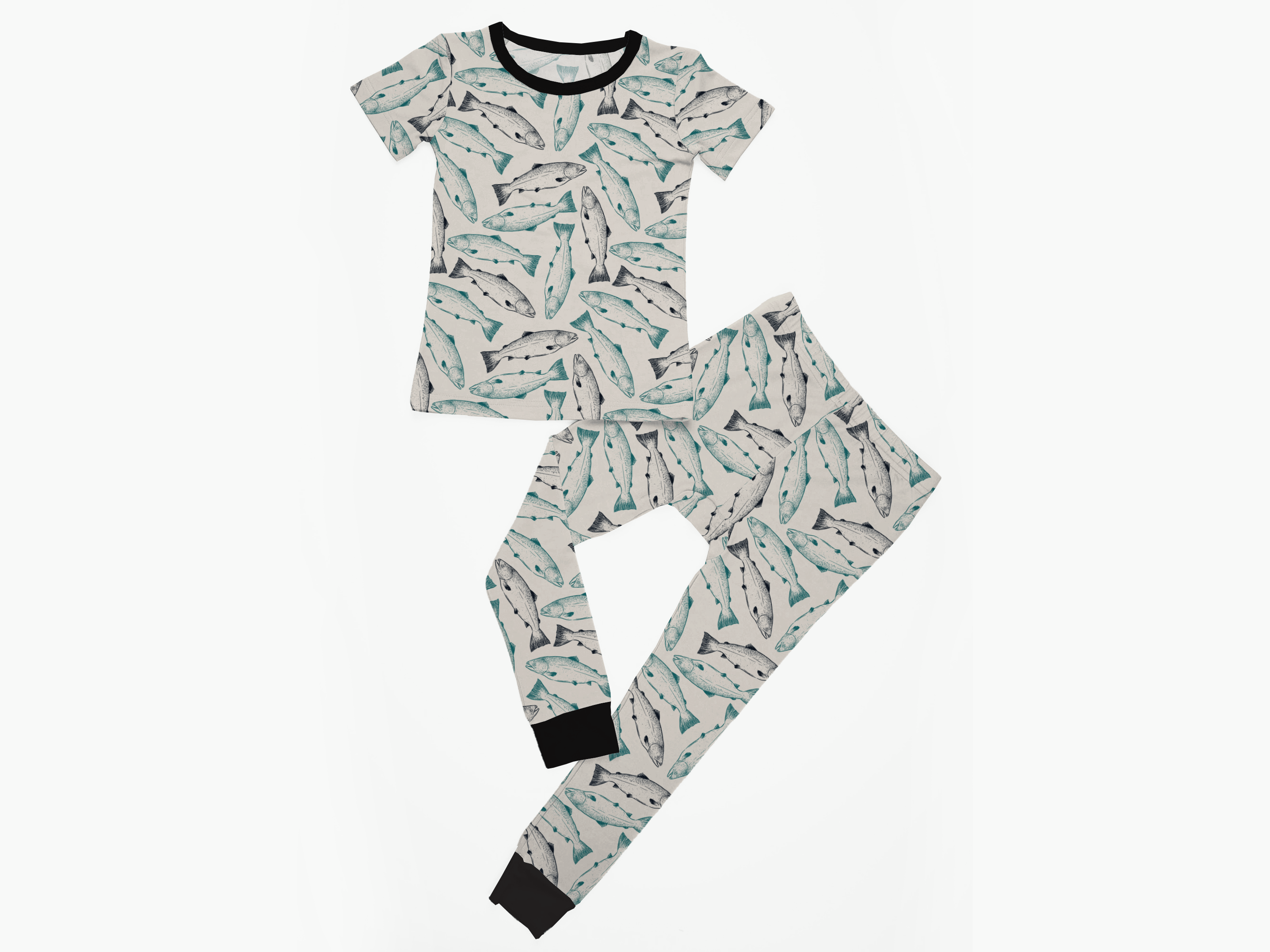 Wild Alaskan Salmon | Short-Sleeve 2Pc PJ Set