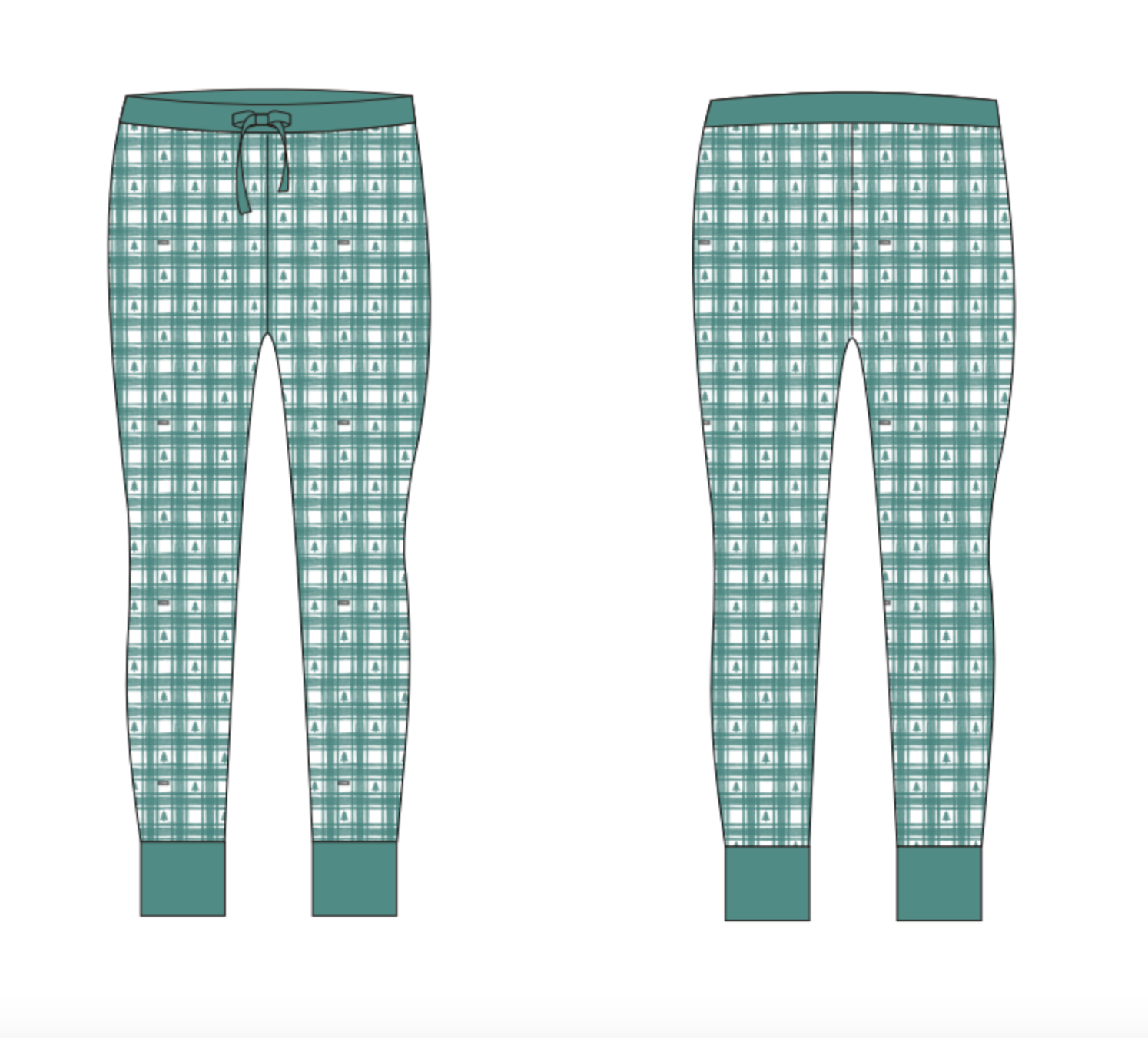 Plaid Trees | Mama Jogger