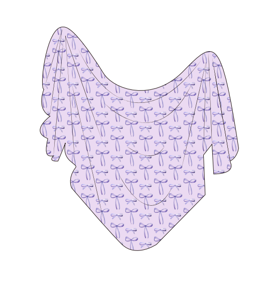 Purple Bows | Single-Layer Blanket