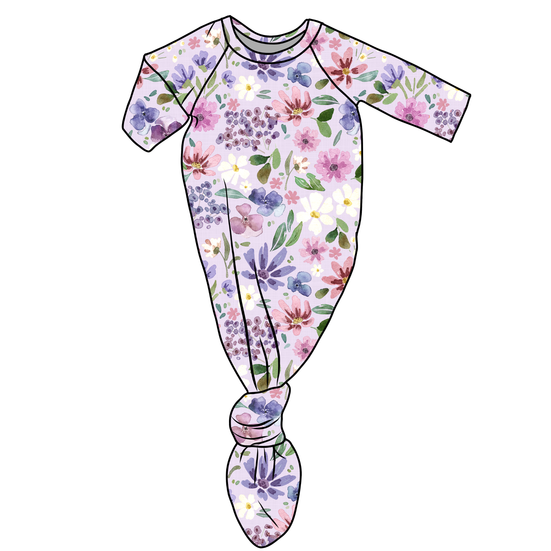 Whimsical Wildflowers | Knotted Gown