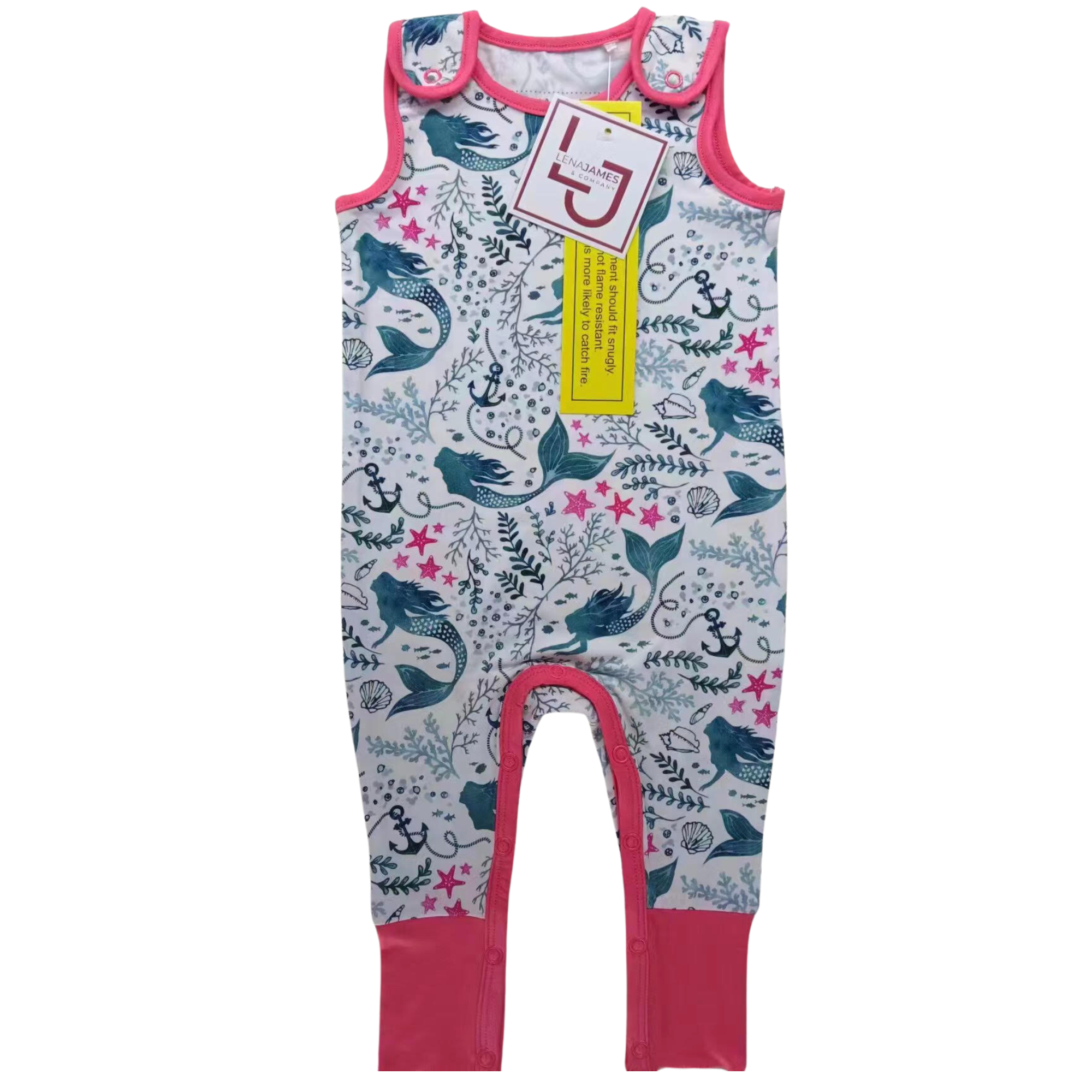 Under the Sea | Grow-with-Me Sleeveless Romper | FINAL SALE
