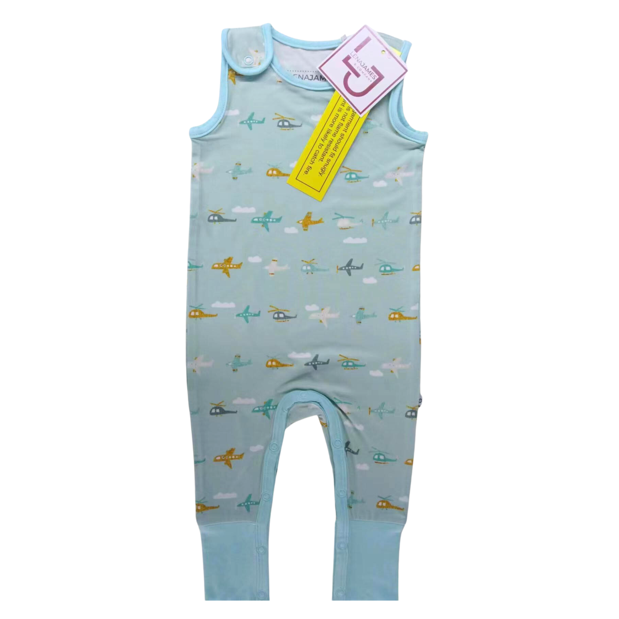 Porter's Planes | Sleeveless Grow-with-Me Romper | FINAL SALE