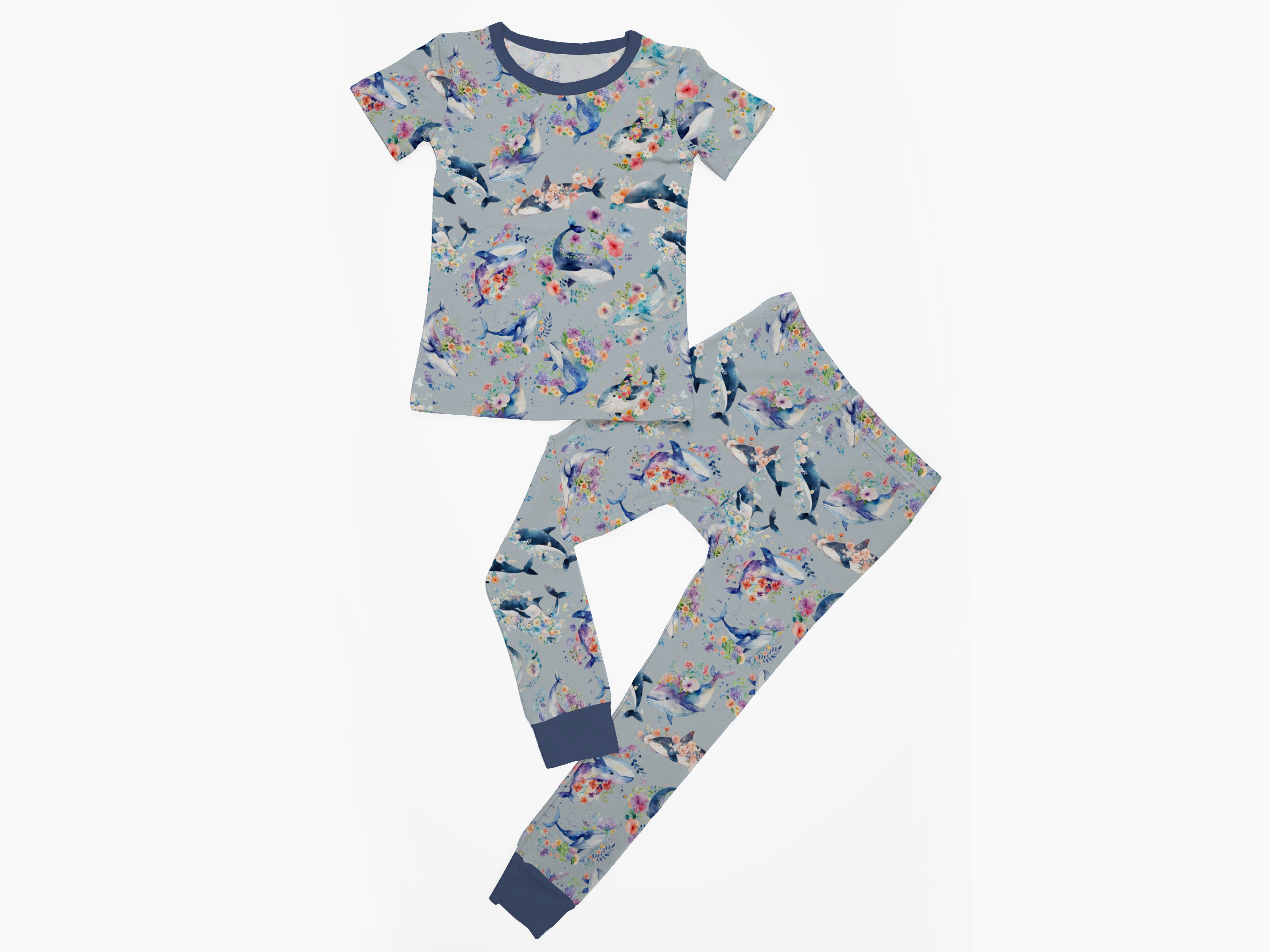 Pacific Petals | 2-Piece Short-Sleeve PJ Set