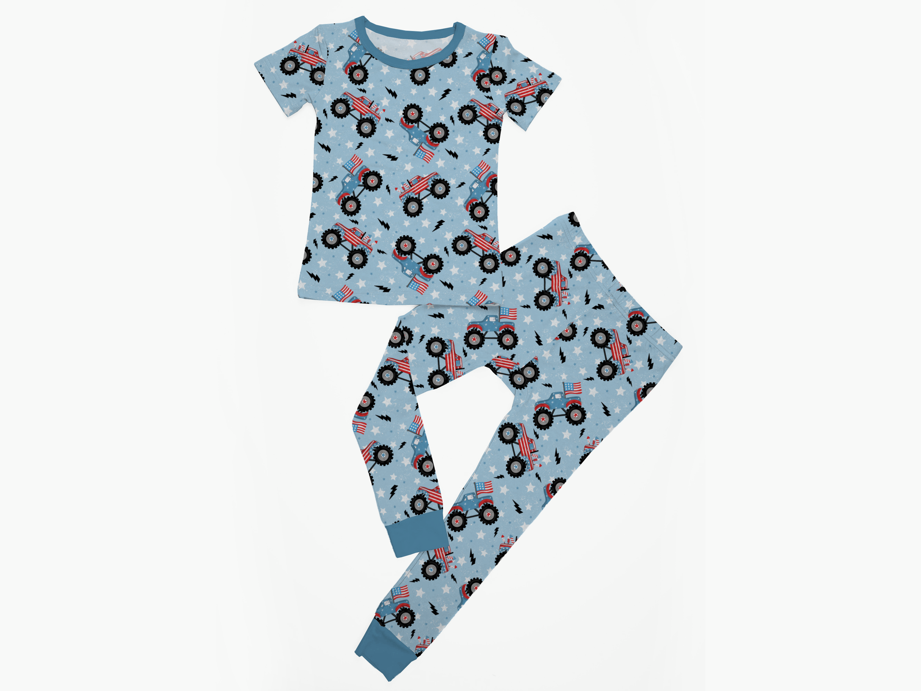 Monster Trucks | 2-Piece Short-Sleeve PJ Set