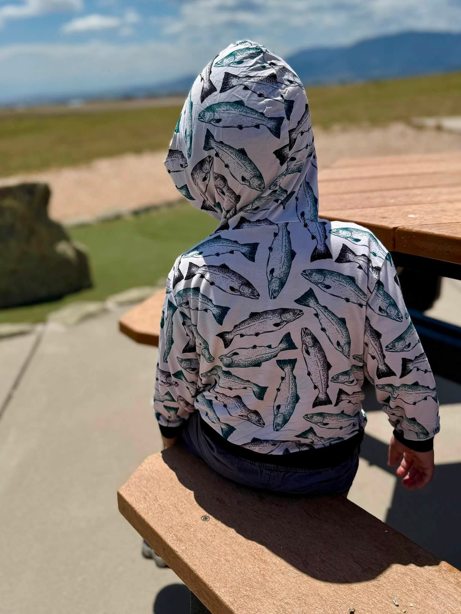 Wild Alaskan Salmon | NEW STYLE | Lightweight Toddler Hoodie