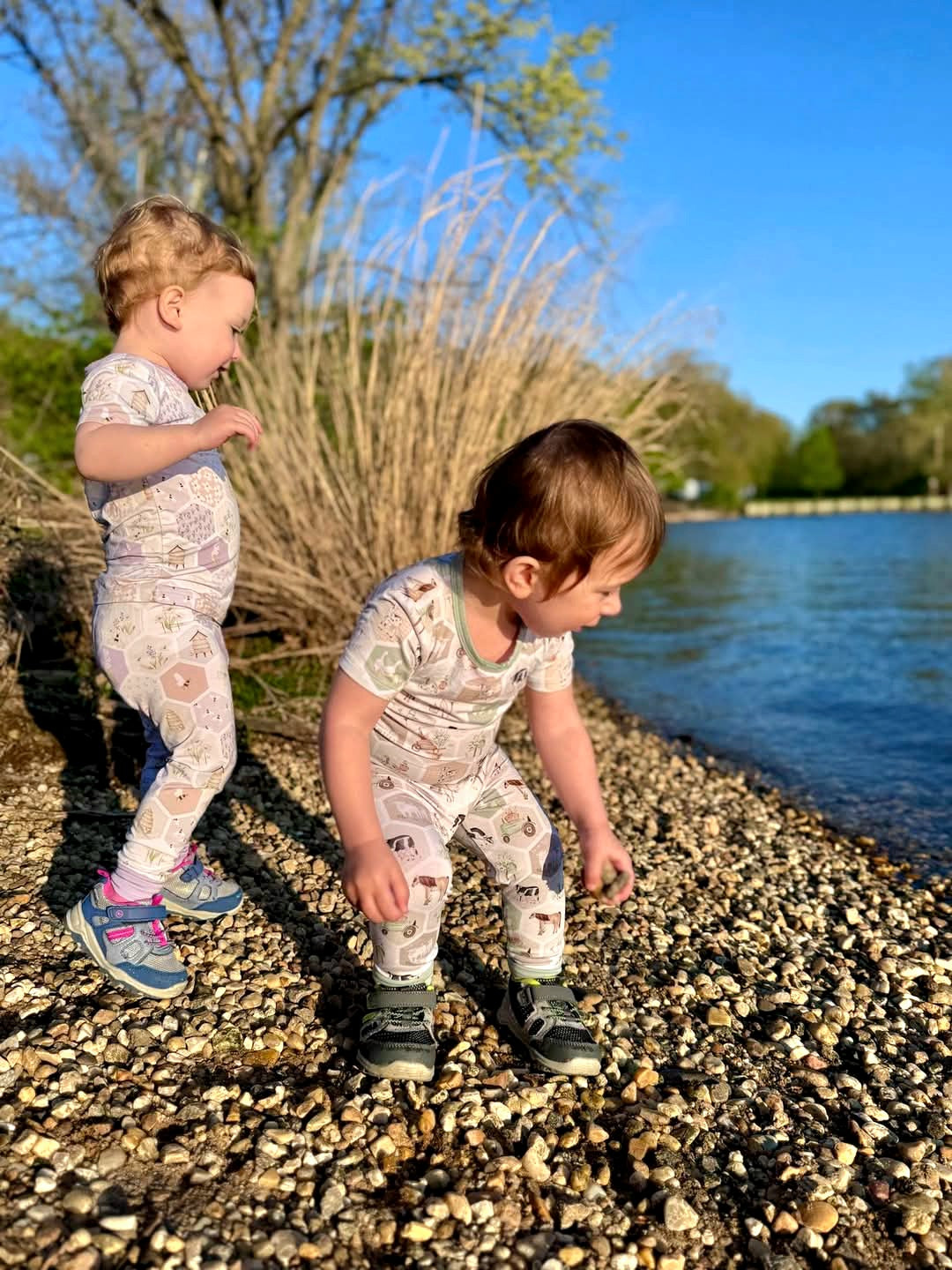 Lavender Honeycomb | 2-Piece Short-Sleeve PJ Set