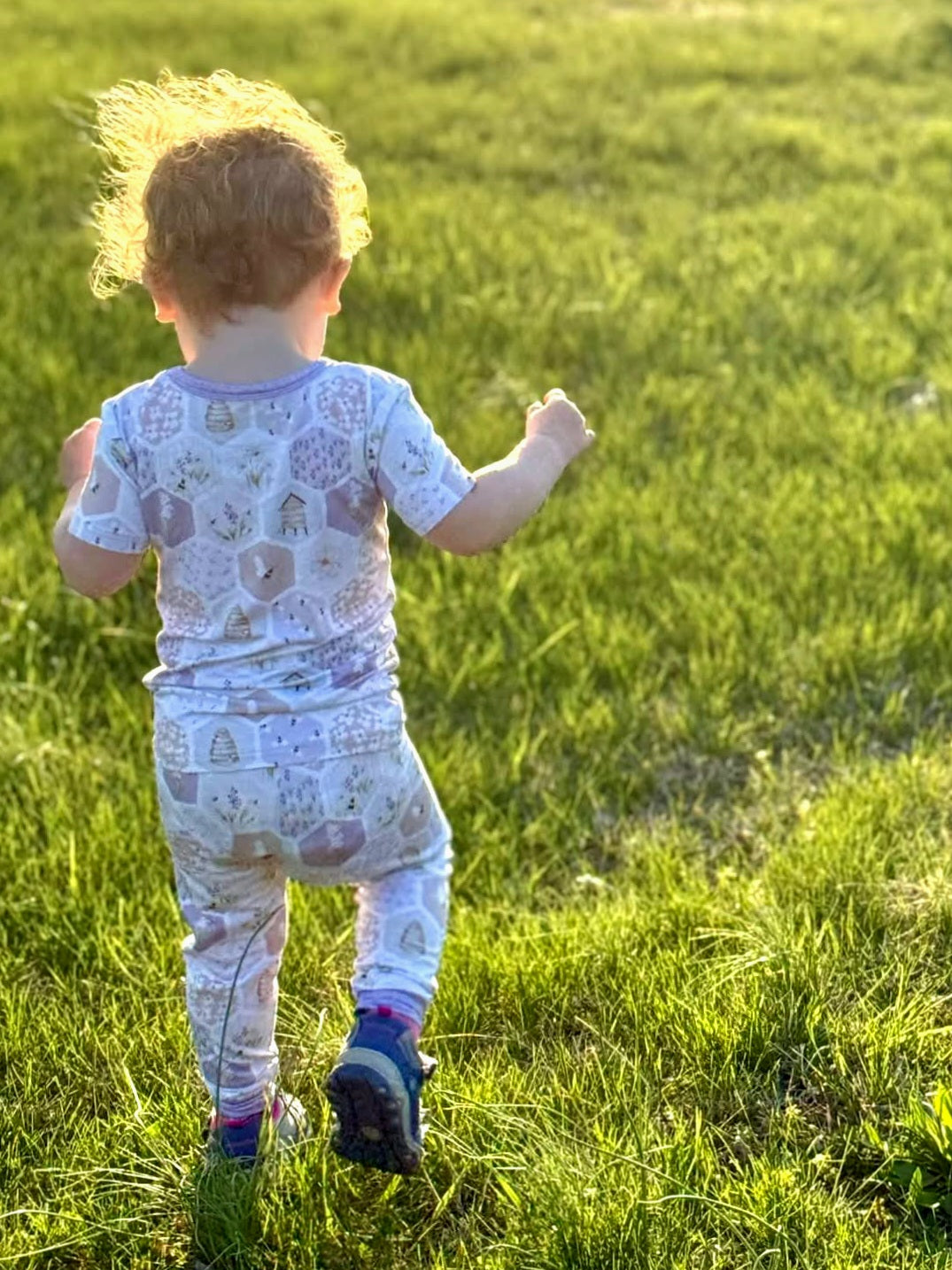 Lavender Honeycomb | 2-Piece Short-Sleeve PJ Set