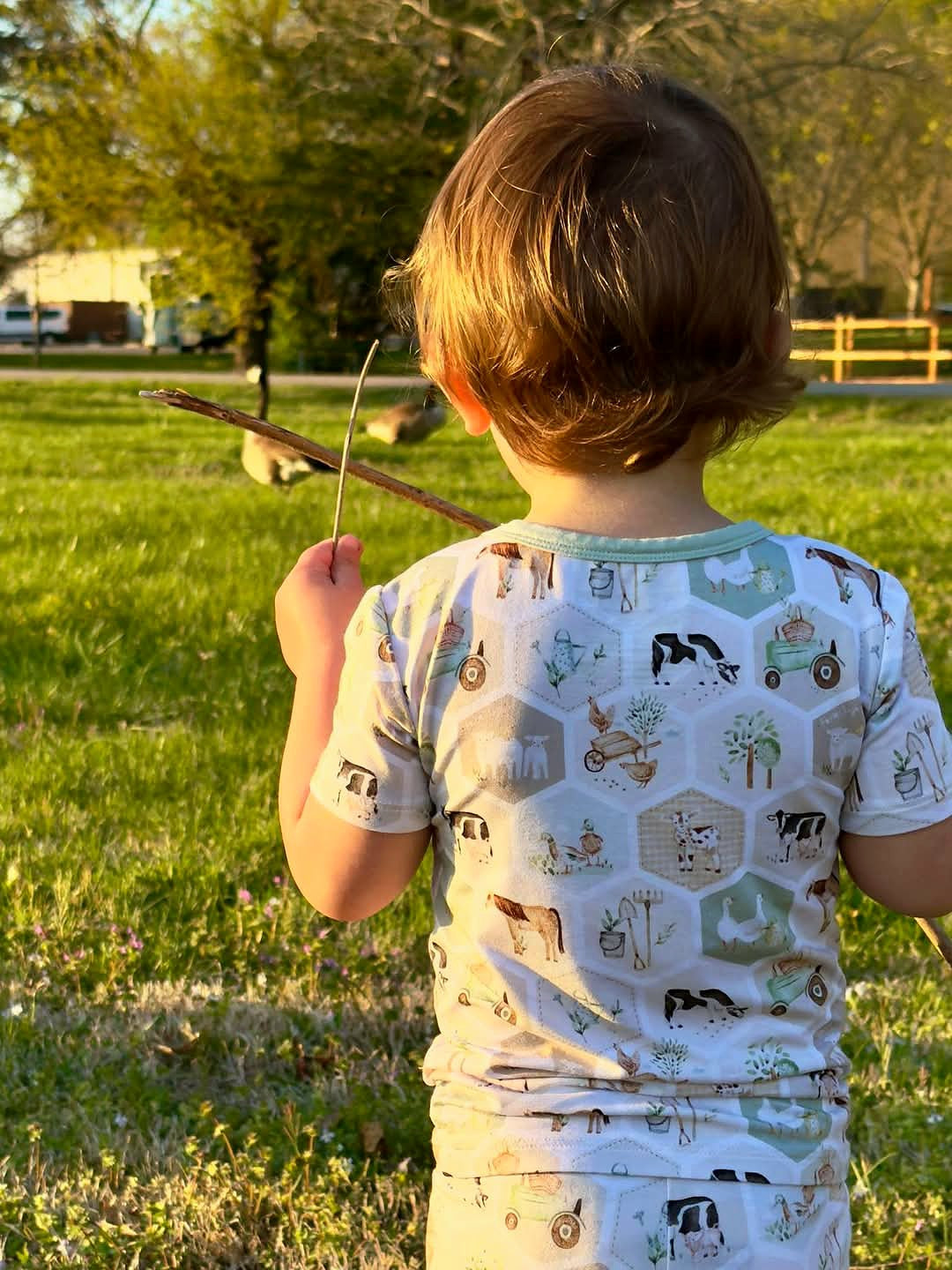 Farm Hex | 2-Piece Short-Sleeve PJ Set