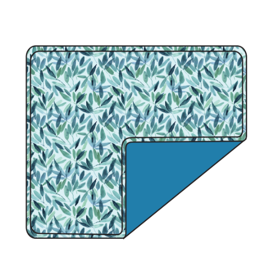 Teal Rainforest | Luxe Double Layered Blanket