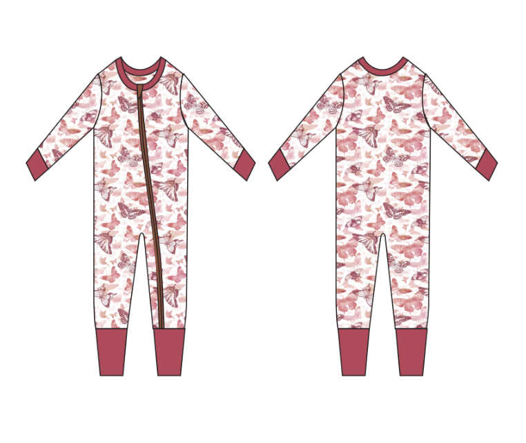 Mauve Mariposa | Grow-With-Me Zippy