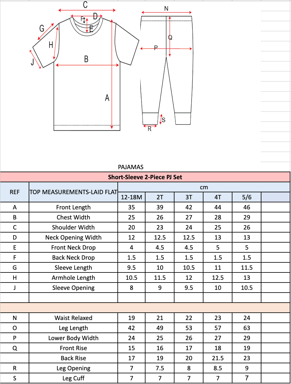 Blushing Tulips | 2-Piece PJ Short-Sleeve